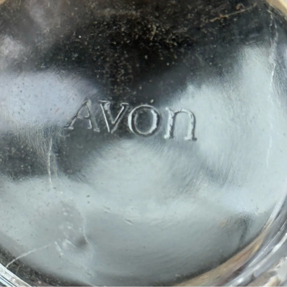 Rare Vintage 1970s AVON Fostoria Glass Candlelight Basket-Charisma Scent NOS